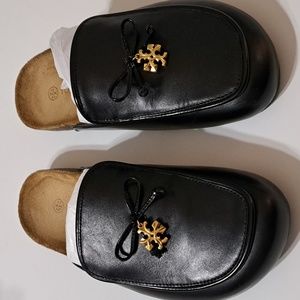 Tory Burch Tory Charm Mules Perfect Black